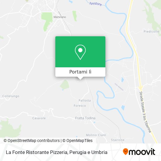Mappa La Fonte Ristorante Pizzeria