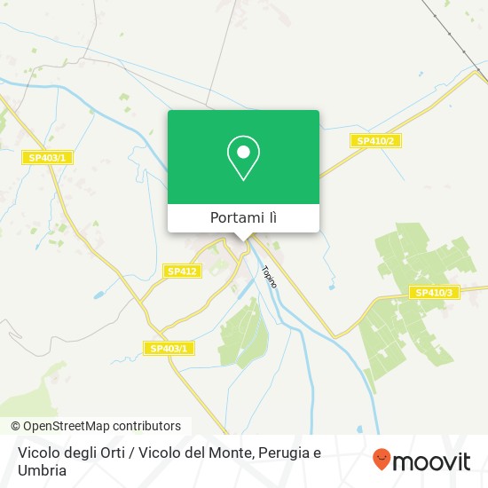 Mappa Vicolo degli Orti / Vicolo del Monte