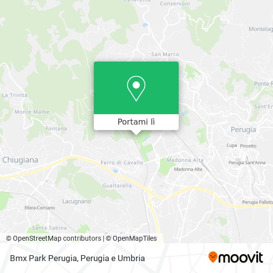 Mappa Bmx Park Perugia
