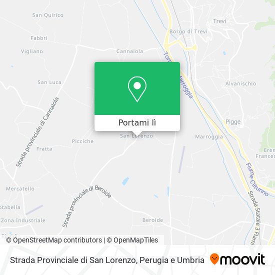 Mappa Strada Provinciale di San Lorenzo