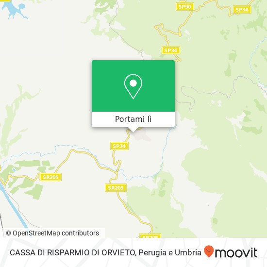 Mappa CASSA DI RISPARMIO DI ORVIETO