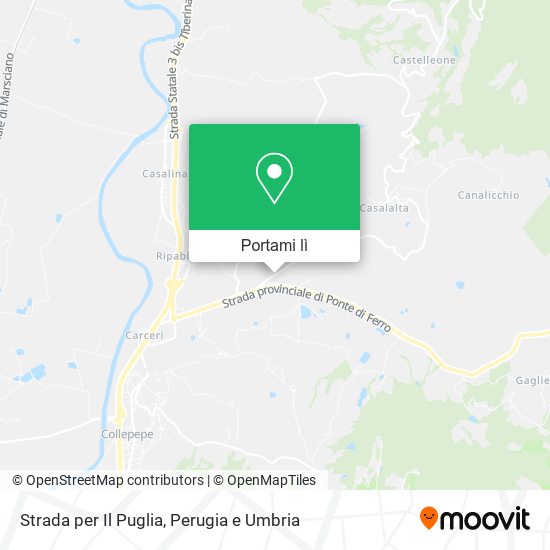 Mappa Strada per Il Puglia