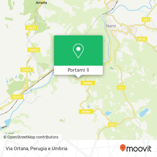 Mappa Via Ortana