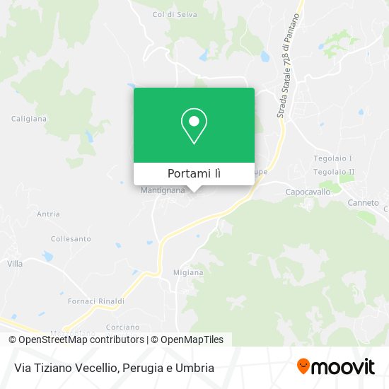 Mappa Via Tiziano Vecellio