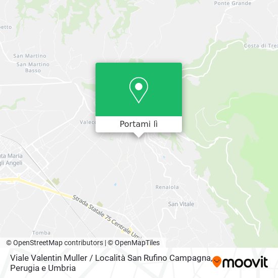 Mappa Viale Valentin Muller / Località San Rufino Campagna