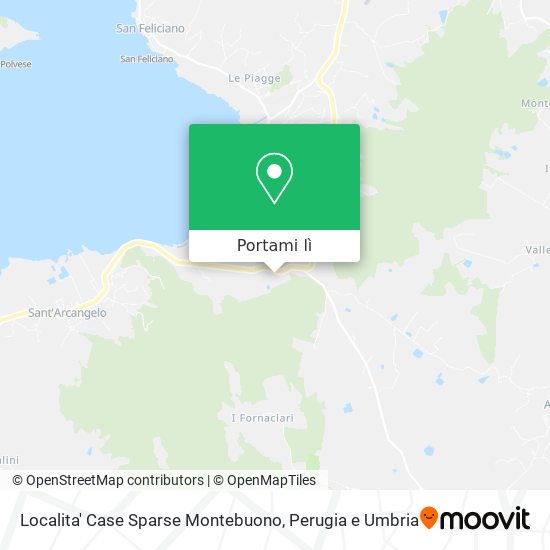 Mappa Localita' Case Sparse Montebuono