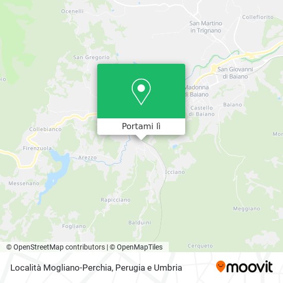 Mappa Località Mogliano-Perchia