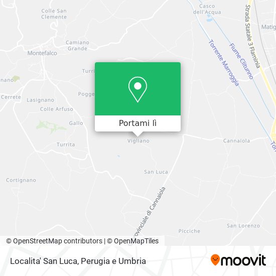 Mappa Localita' San Luca