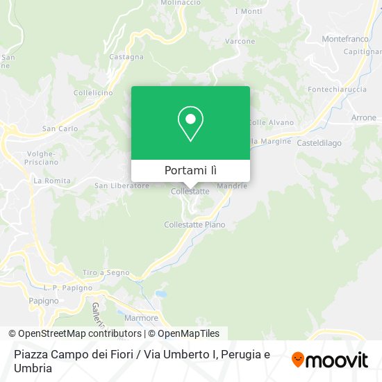 Mappa Piazza Campo dei Fiori / Via Umberto I