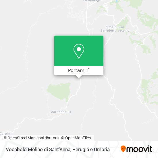 Mappa Vocabolo Molino di Sant'Anna