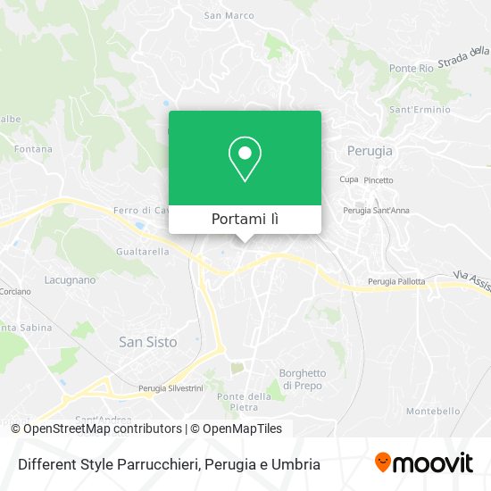 Mappa Different Style Parrucchieri