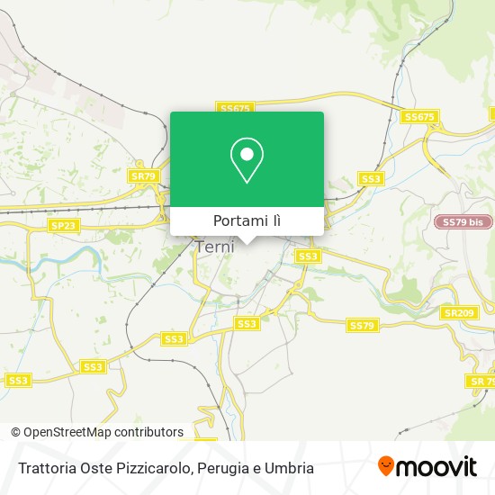 Mappa Trattoria Oste Pizzicarolo