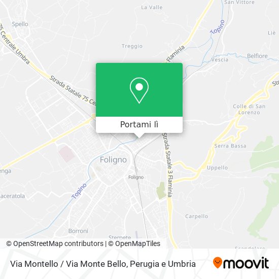 Mappa Via Montello / Via Monte Bello