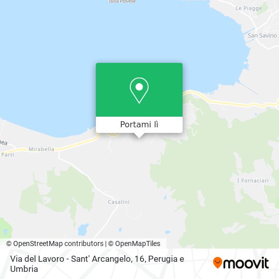Mappa Via del Lavoro - Sant' Arcangelo, 16