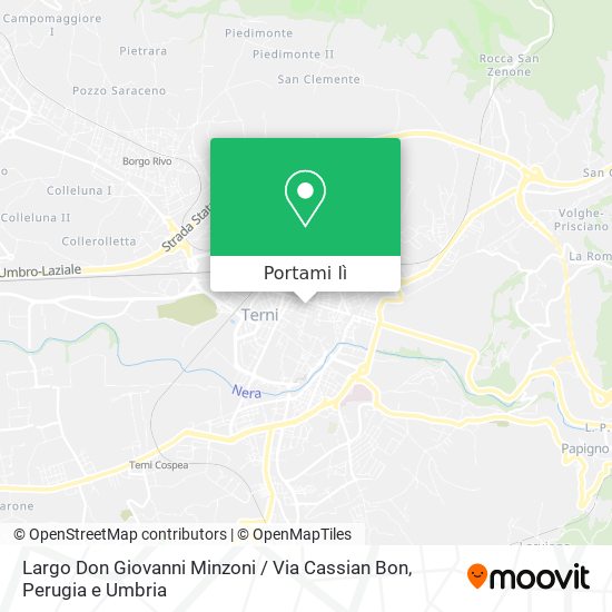 Mappa Largo Don Giovanni Minzoni / Via Cassian Bon