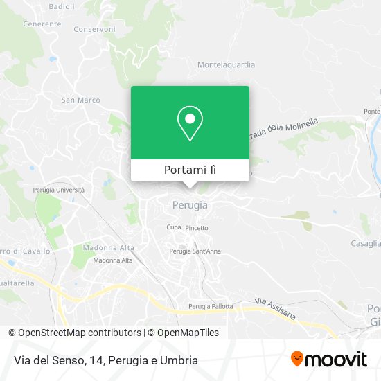 Mappa Via del Senso, 14