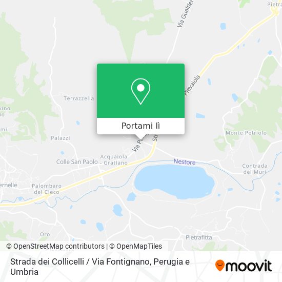 Mappa Strada dei Collicelli / Via Fontignano