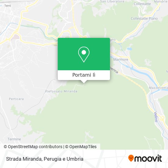 Mappa Strada Miranda