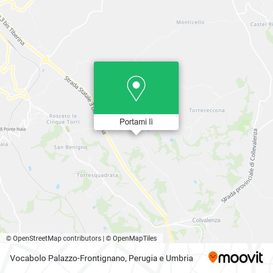 Mappa Vocabolo Palazzo-Frontignano
