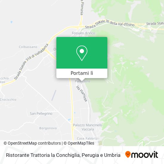 Mappa Ristorante Trattoria la Conchiglia