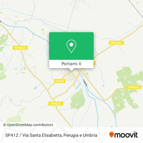 Mappa SP412 / Via Santa Elisabetta