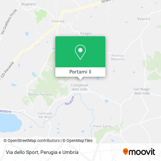 Mappa Via dello Sport
