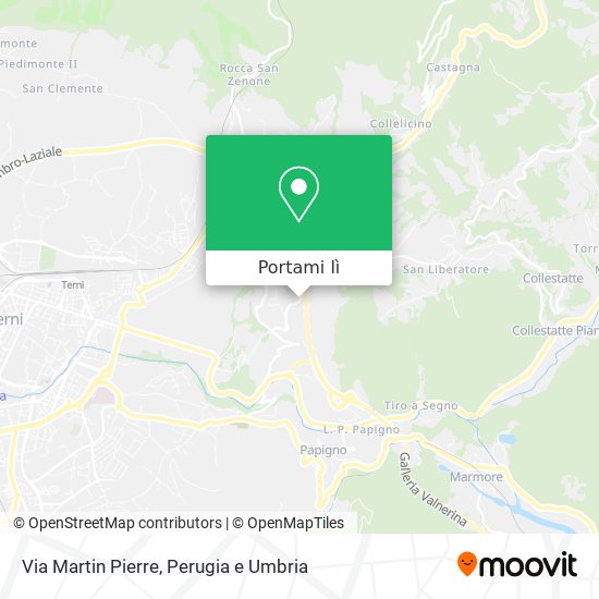 Mappa Via Martin Pierre