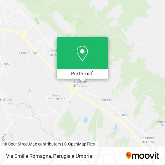 Mappa Via Emilia Romagna