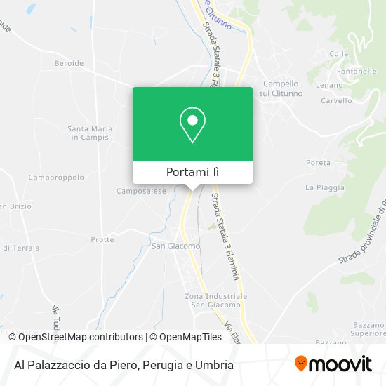 Mappa Al Palazzaccio da Piero