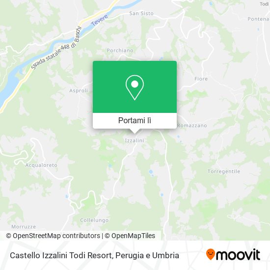 Mappa Castello Izzalini Todi Resort