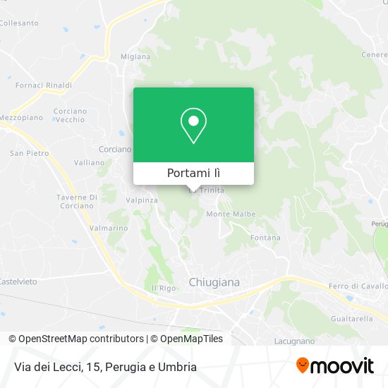 Mappa Via dei Lecci, 15