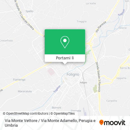 Mappa Via Monte Vettore / Via Monte Adamello