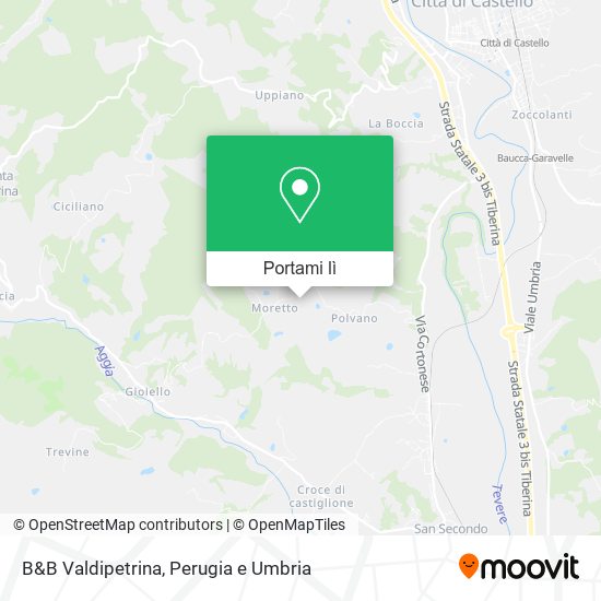 Mappa B&B Valdipetrina