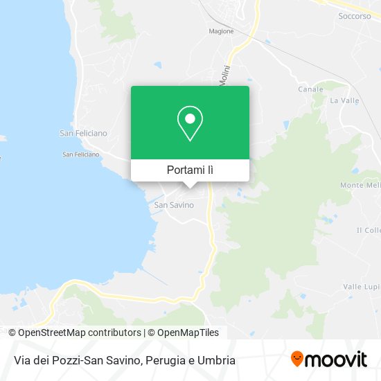 Mappa Via dei Pozzi-San Savino