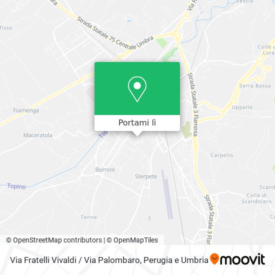 Mappa Via Fratelli Vivaldi / Via Palombaro