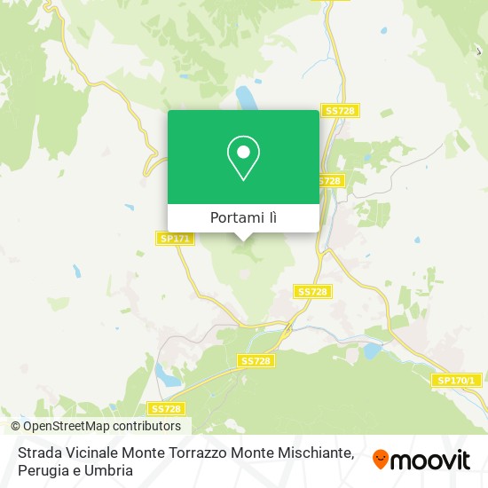 Mappa Strada Vicinale Monte Torrazzo Monte Mischiante
