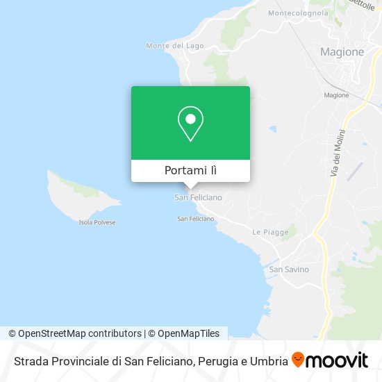 Mappa Strada Provinciale di San Feliciano