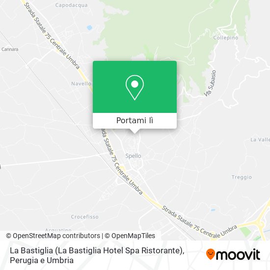 Mappa La Bastiglia (La Bastiglia Hotel Spa Ristorante)