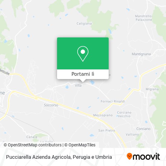 Mappa Pucciarella Azienda Agricola