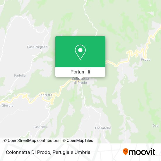 Mappa Colonnetta Di Prodo