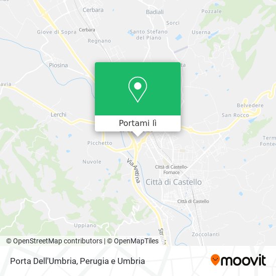 Mappa Porta Dell'Umbria