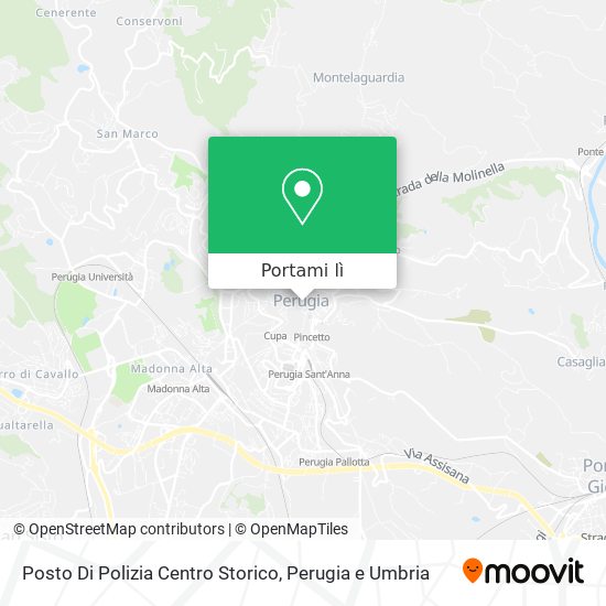 Mappa Posto Di Polizia Centro Storico