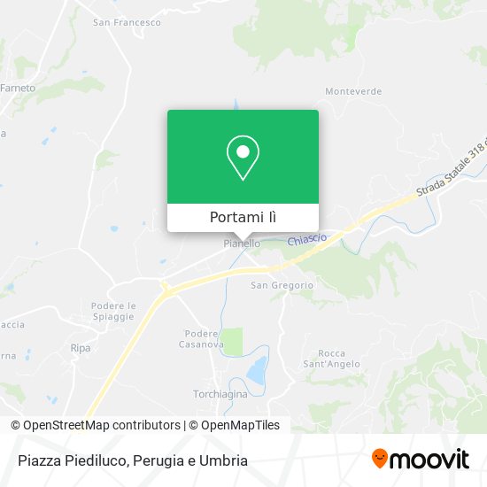 Mappa Piazza Piediluco