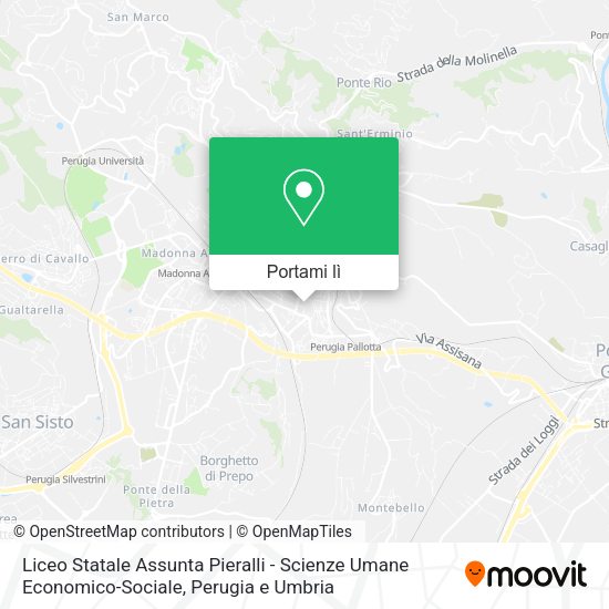 Mappa Liceo Statale Assunta Pieralli - Scienze Umane Economico-Sociale