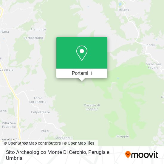 Mappa Sito Archeologico Monte Di Cerchio
