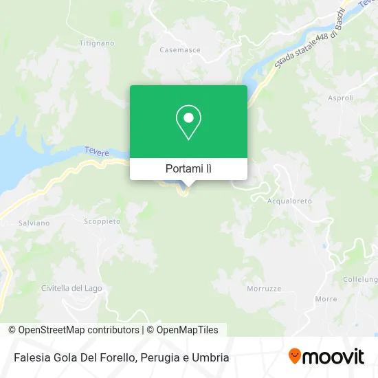 Mappa Gole Del Forello