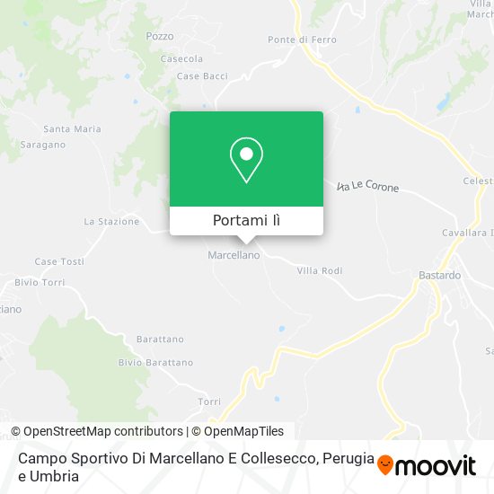 Mappa Campo Sportivo Di Marcellano E Collesecco