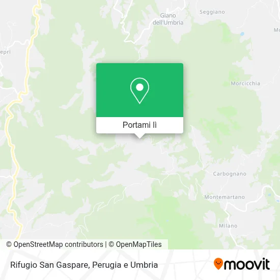 Mappa Rifugio San Gaspare