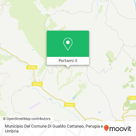 Mappa Municipio Del Comune Di Gualdo Cattaneo