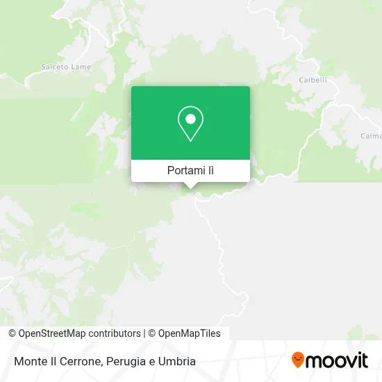 Mappa Monte Il Cerrone